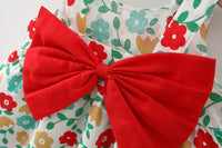 Load image into Gallery viewer, Baby Kid Girls Flower Bow Print Dresses And Hats Wholesale 220330565
