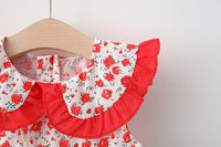 Load image into Gallery viewer, Baby Girls Flower Print Dresses Wholesale 220330575
