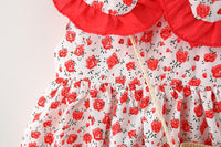 Load image into Gallery viewer, Baby Girls Flower Print Dresses Wholesale 220330575
