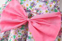 Load image into Gallery viewer, Baby Girls Flower Bow Print Dresses Wholesale 220330578
