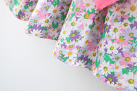 Load image into Gallery viewer, Baby Girls Flower Bow Print Dresses Wholesale 220330578
