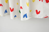 Load image into Gallery viewer, Baby Girls Love heart Print Dresses Wholesale 220330580
