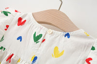Load image into Gallery viewer, Baby Girls Love heart Print Dresses Wholesale 220330580
