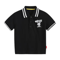 Load image into Gallery viewer, Baby Kid Boys Striped Cartoon Print Polo Shirts Wholesale 220330586
