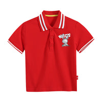Load image into Gallery viewer, Baby Kid Boys Striped Cartoon Print Polo Shirts Wholesale 220330586
