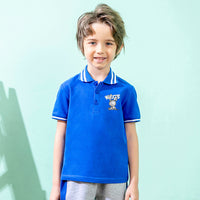 Load image into Gallery viewer, Baby Kid Boys Striped Cartoon Print Polo Shirts Wholesale 220330586
