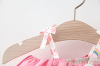 Load image into Gallery viewer, 2 Pieces Set Baby Girls Rainbow Print Tank Tops And Solid Color Shorts Wholesale 220330594
