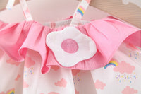 Load image into Gallery viewer, 2 Pieces Set Baby Girls Rainbow Print Tank Tops And Solid Color Shorts Wholesale 220330594
