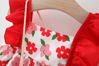 Load image into Gallery viewer, Baby Girls Flower Print Dresses And Bag Wholesale 220330606
