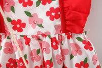 Load image into Gallery viewer, Baby Girls Flower Print Dresses And Bag Wholesale 220330606
