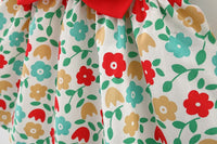 Load image into Gallery viewer, Baby Girls Color-blocking Flower Bow Print Dresses Wholesale 220330610
