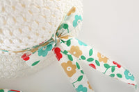 Load image into Gallery viewer, Baby Girls Color-blocking Flower Bow Print Dresses Wholesale 220330610
