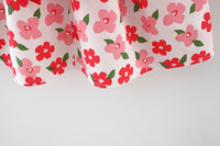 Load image into Gallery viewer, Baby Girls Flower Bow Print Dresses Wholesale 220330613
