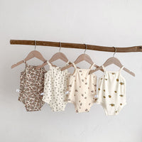 Load image into Gallery viewer, Baby Girls Fruit Plant Print Rompers Wholesale 220330615
