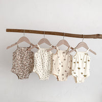 Load image into Gallery viewer, Baby Girls Fruit Plant Print Rompers Wholesale 220330615
