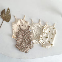 Load image into Gallery viewer, Baby Girls Fruit Plant Print Rompers Wholesale 220330615
