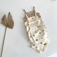 Load image into Gallery viewer, Baby Girls Fruit Plant Print Rompers Wholesale 220330615
