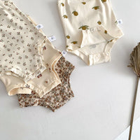 Load image into Gallery viewer, Baby Girls Fruit Plant Print Rompers Wholesale 220330615
