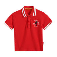 Load image into Gallery viewer, Baby Kid Boys Letters Cartoon Print Polo Shirts Wholesale 220330622
