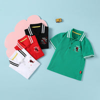 Load image into Gallery viewer, Baby Kid Boys Letters Cartoon Print Polo Shirts Wholesale 220330622
