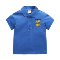 Load image into Gallery viewer, Baby Kid Boys Letters Car Cartoon Print Polo Shirts Wholesale 220330623
