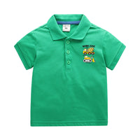 Load image into Gallery viewer, Baby Kid Boys Letters Car Cartoon Print Polo Shirts Wholesale 220330623
