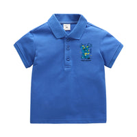 Load image into Gallery viewer, Baby Kid Boys Letters Cartoon Print Polo Shirts Wholesale 220330626
