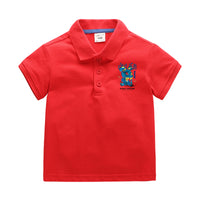Load image into Gallery viewer, Baby Kid Boys Letters Cartoon Print Polo Shirts Wholesale 220330626
