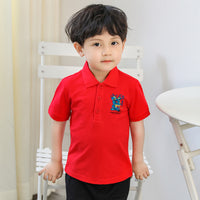 Load image into Gallery viewer, Baby Kid Boys Letters Cartoon Print Polo Shirts Wholesale 220330626
