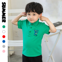 Load image into Gallery viewer, Baby Kid Boys Letters Cartoon Print Polo Shirts Wholesale 220330626
