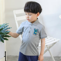 Load image into Gallery viewer, Baby Kid Boys Letters Cartoon Print Polo Shirts Wholesale 220330626
