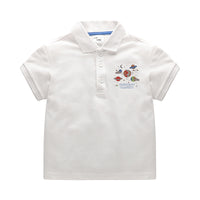 Load image into Gallery viewer, Baby Kid Boys Letters Cartoon Print Polo Shirts Wholesale 220330627
