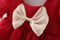 Load image into Gallery viewer, Baby Girls Solid Color Bow Dresses Wholesale 220330632
