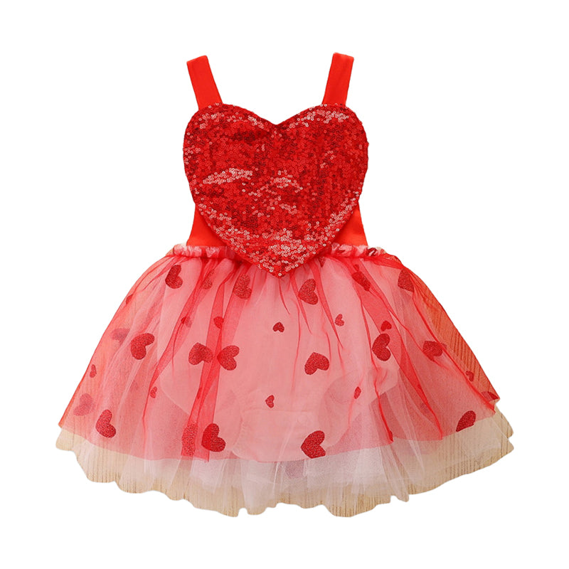 Baby Girls Love heart Valentine's Day Rompers Wholesale 220330644