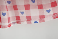 Load image into Gallery viewer, Baby Girls Love heart Checked Bow Dresses Wholesale 220330647

