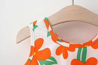 Load image into Gallery viewer, Baby Girls Flower Print Dresses And Accessories Hats Wholesale 220330658
