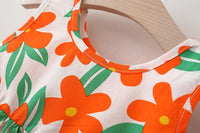 Load image into Gallery viewer, Baby Girls Flower Print Dresses And Accessories Hats Wholesale 220330658
