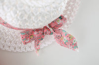 Load image into Gallery viewer, Baby Girls Flower Bow Print Dresses And Accessories Hats Wholesale 220330659
