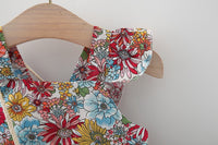 Load image into Gallery viewer, Baby Girls Flower Print Dresses Wholesale 220330676
