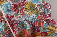 Load image into Gallery viewer, Baby Girls Flower Print Dresses Wholesale 220330676
