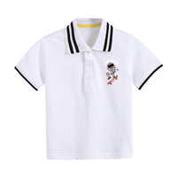 Load image into Gallery viewer, Baby Kid Boys Striped Print Polo Shirts Wholesale 220330680
