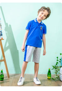 Load image into Gallery viewer, Baby Kid Boys Striped Print Polo Shirts Wholesale 220330680
