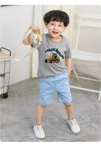 Load image into Gallery viewer, Baby Kid Big Kid Boys Letters Car Print T-Shirts Wholesale 053011956
