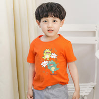 Load image into Gallery viewer, Baby Kid Big Kid Boys Letters Animals Cartoon Print T-Shirts Wholesale 214511938

