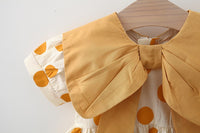 Load image into Gallery viewer, Baby Girls Polka dots Bow Print Dresses Wholesale 220330691
