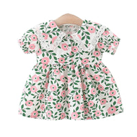 Load image into Gallery viewer, Baby Girls Flower Lace Print Dresses Wholesale 220330696
