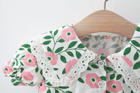 Load image into Gallery viewer, Baby Girls Flower Lace Print Dresses Wholesale 220330696
