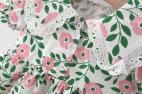 Load image into Gallery viewer, Baby Girls Flower Lace Print Dresses Wholesale 220330696
