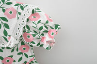 Load image into Gallery viewer, Baby Girls Flower Lace Print Dresses Wholesale 220330696
