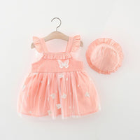 Load image into Gallery viewer, Baby Girls Butterfly Wings Embroidered Dresses Wholesale 220330698
